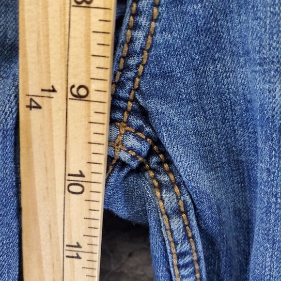 Wrangler Jeans Mens 30x32 Blue Retro Slim Straight Stretch Denim - Picture 10 of 14